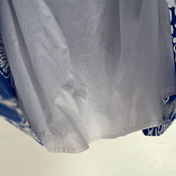 Lilly Pulitzer Strapless Blue and White Floral Mini Dress Size 6 - Picture 6 of 14